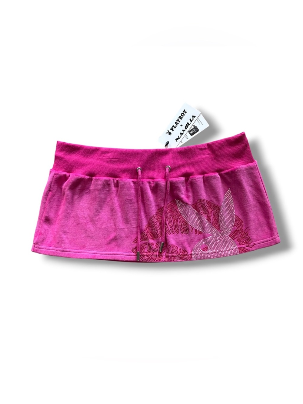 Namilia X Playboy | NWT’s Cyber Y2K Bedazzled Bunny Velour Micro Mini Skirt